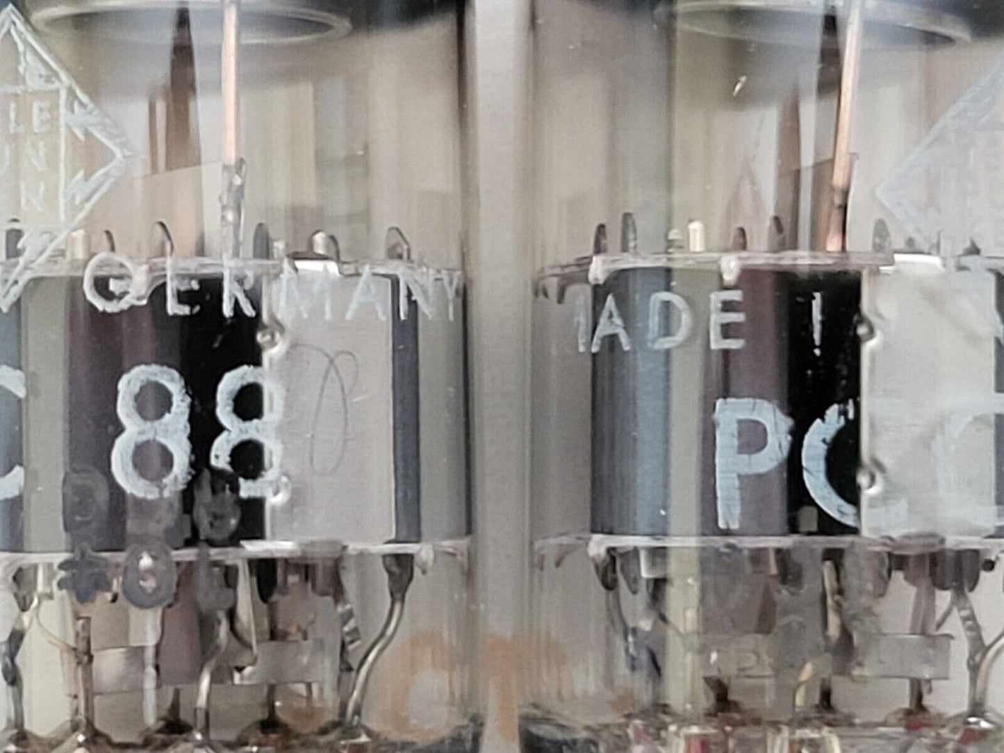Siemens PCC88 7DJ8 Matched Pair - Telefunken Label - Munich '70 DJ8 - NOS+