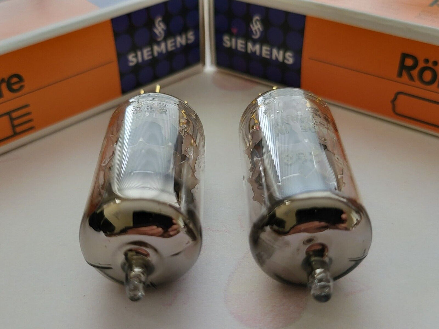 Siemens E88CC = 6922 Gray Shields Matched Pair - Munich A0 1# 5F - NOS