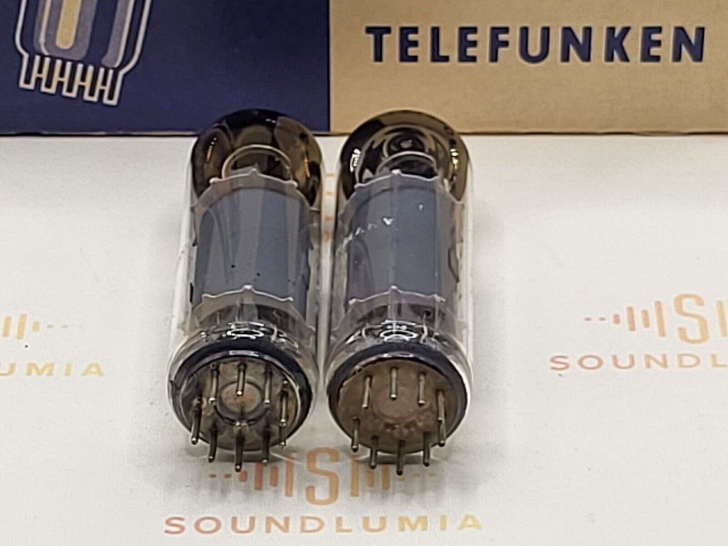 Telefunken EL84 6BQ5 Matched Pair - ◇ Bottom - Ulm 1961 - Near NOS