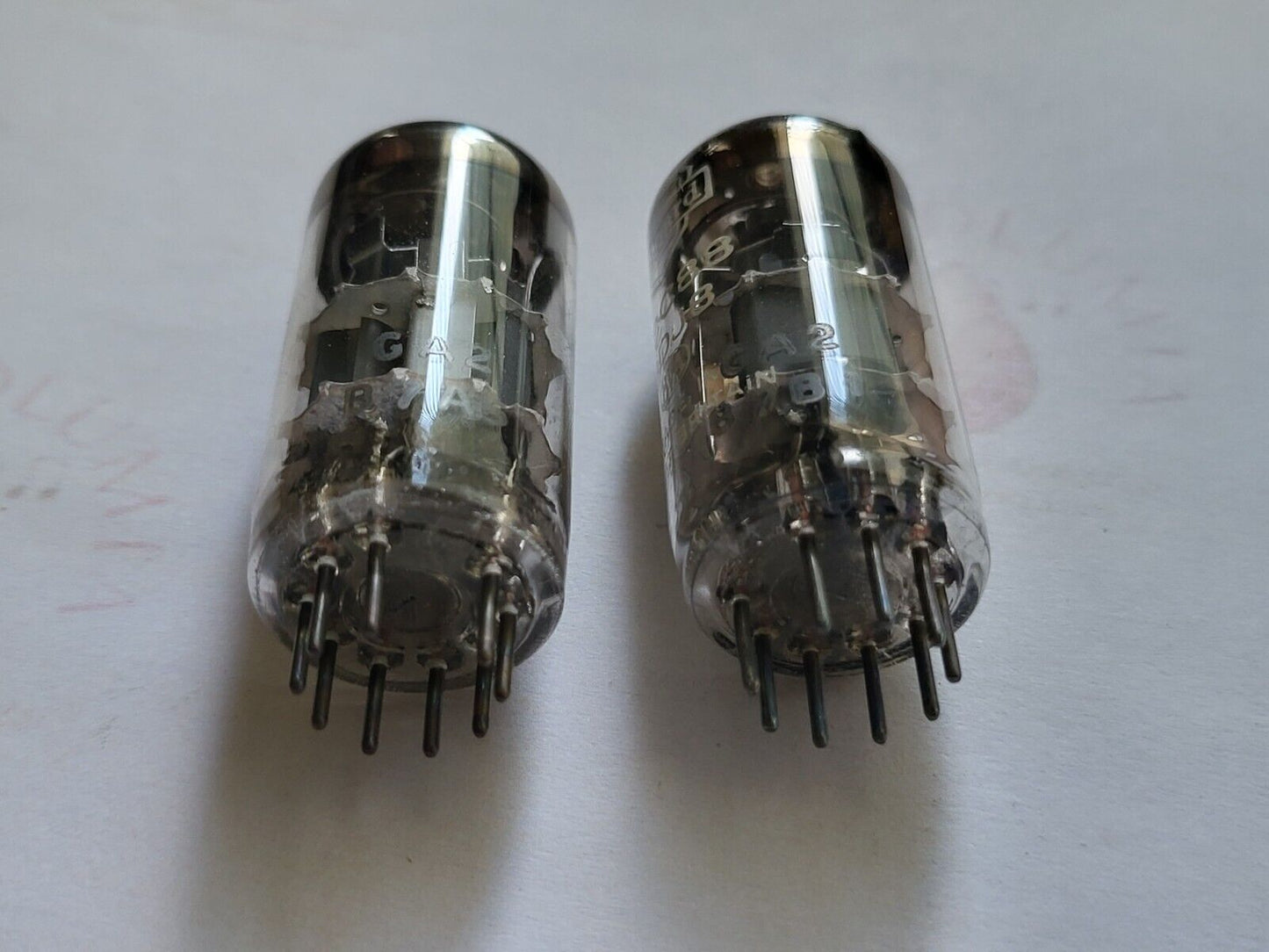 2x Mullard ECC88 6DJ8 – BVA – in Großbritannien hergestellt – Blackburn 1967 GA2