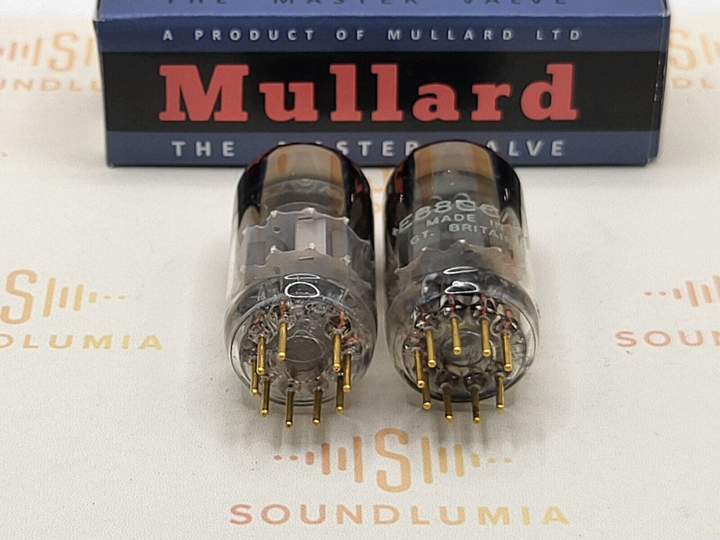 Mullard E88CC/01 = CV2493 (Mil. Spec E88CC) Matched Pair - Mitcham '71/'73 7L1