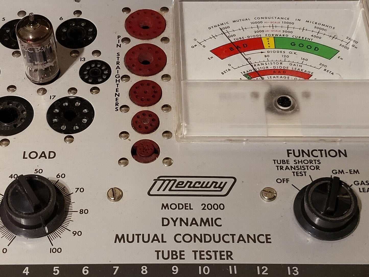 4x Telefunken ECC83 12AX7 Langgerippte Platten mit passenden Codes - Berlin 1960