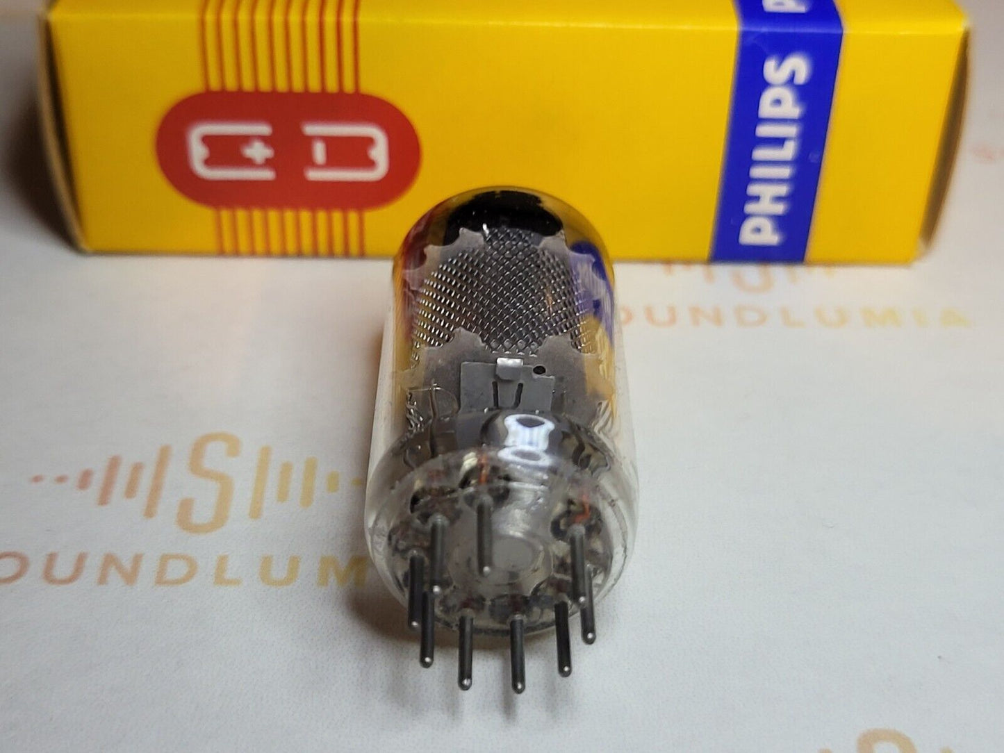1x Philips EF86 6267 D-Getter Mesh Plates - Sittard, NL 1958 BY2 - Fast NOS