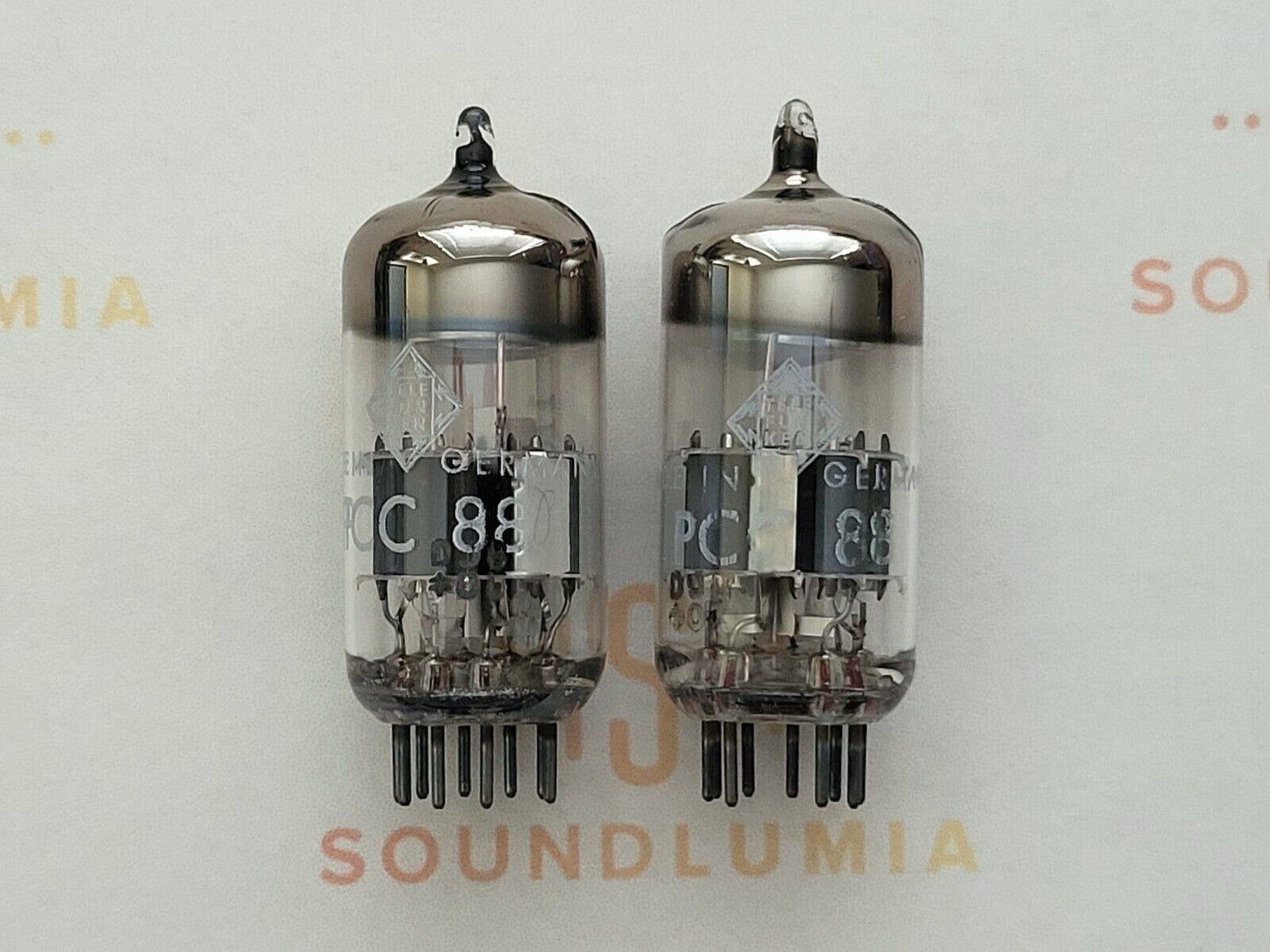 Siemens PCC88 7DJ8 Matched Pair - Telefunken Label - Munich '70 DJ8 - NOS+
