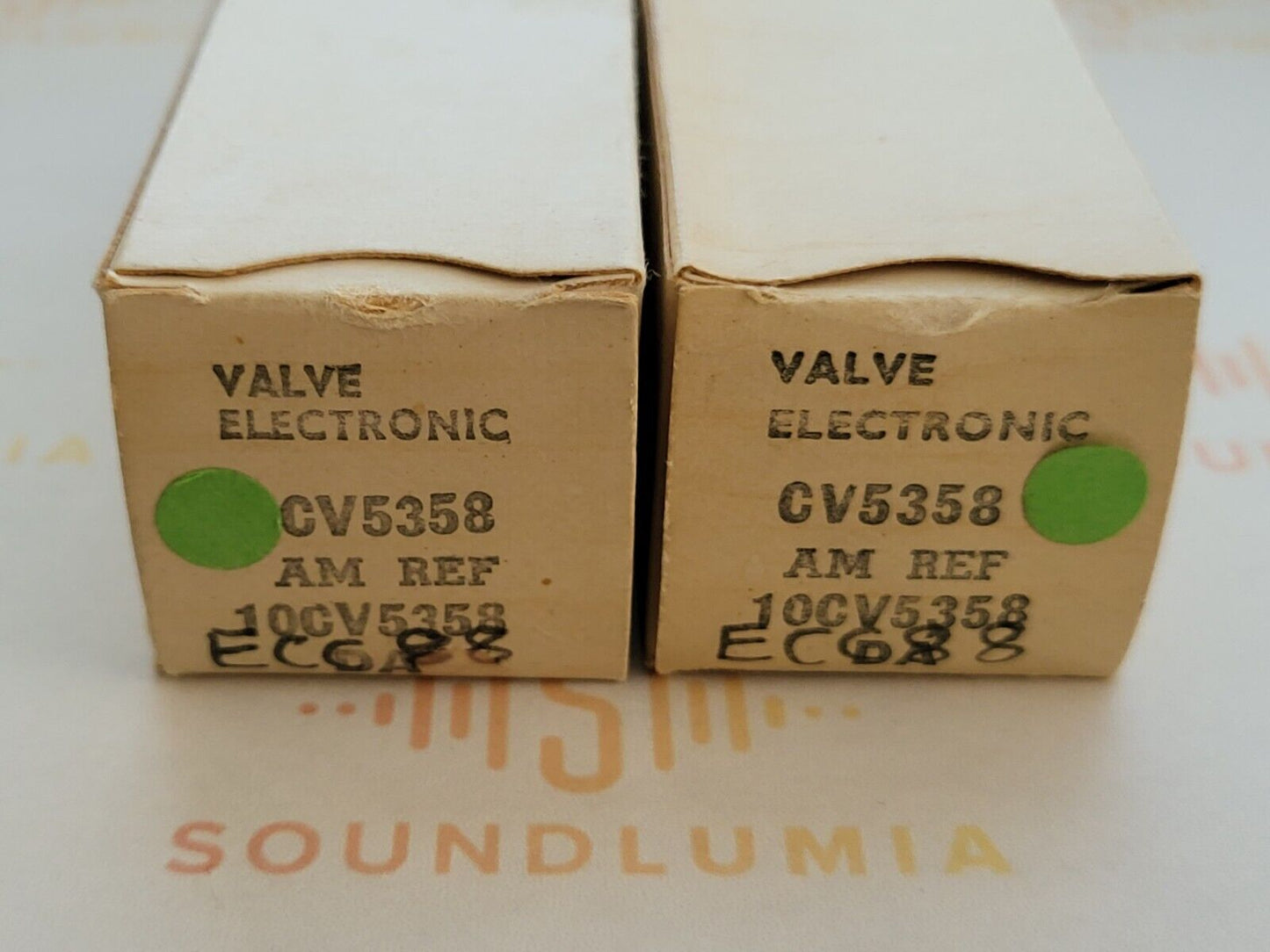 2x Mullard CV5358 Mil Spec ECC88 6DJ8 Orig. Boxen - Blackburn 1964/65 - Stark