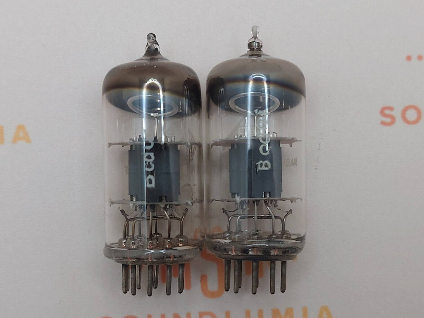 Telefunken ECC81 12AT7 ◇ Bottom - Matched Pair - Berlin '55