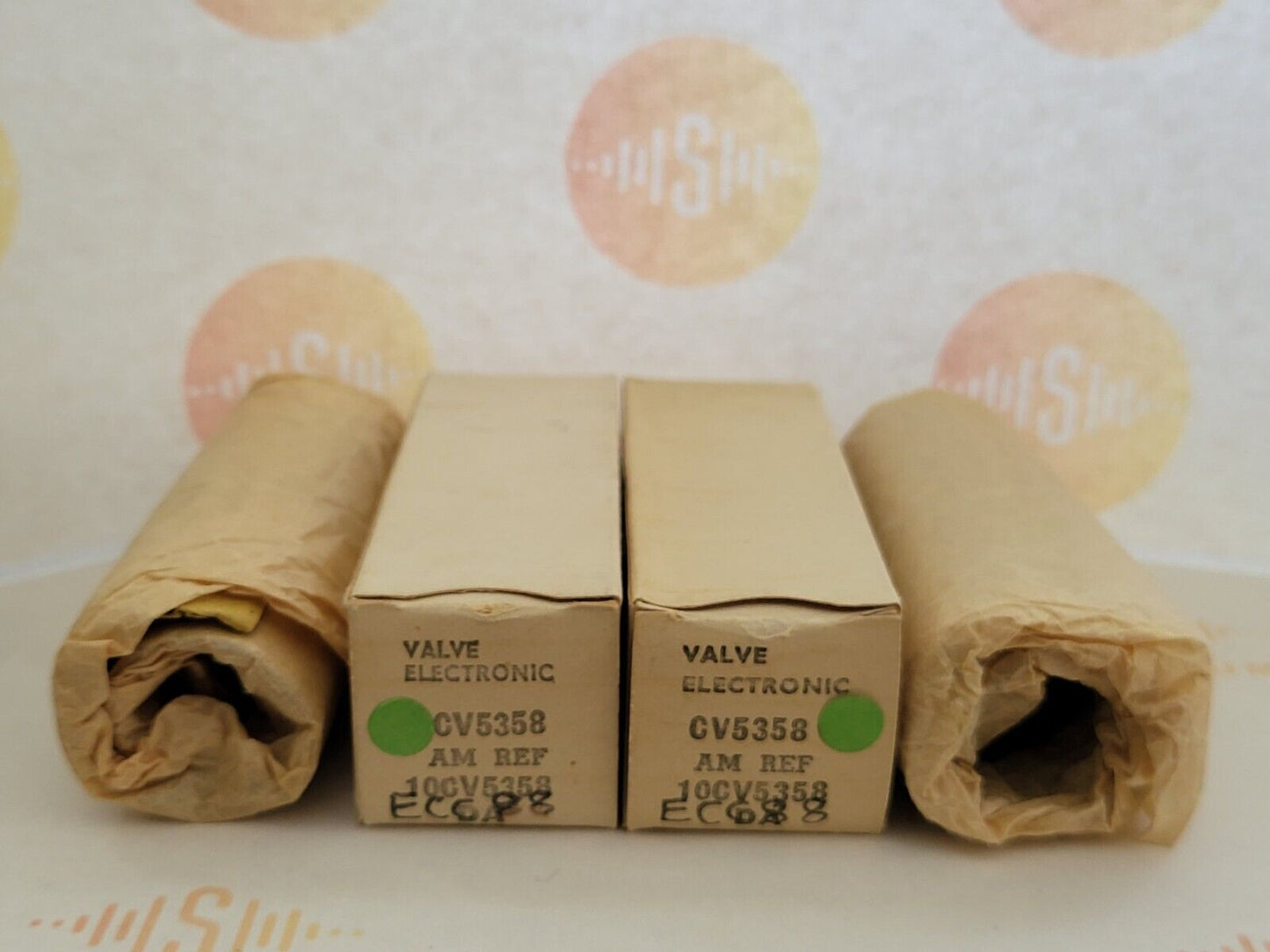2x Mullard CV5358 Mil Spec ECC88 6DJ8 Orig. Boxen - Blackburn 1964/65 - Stark