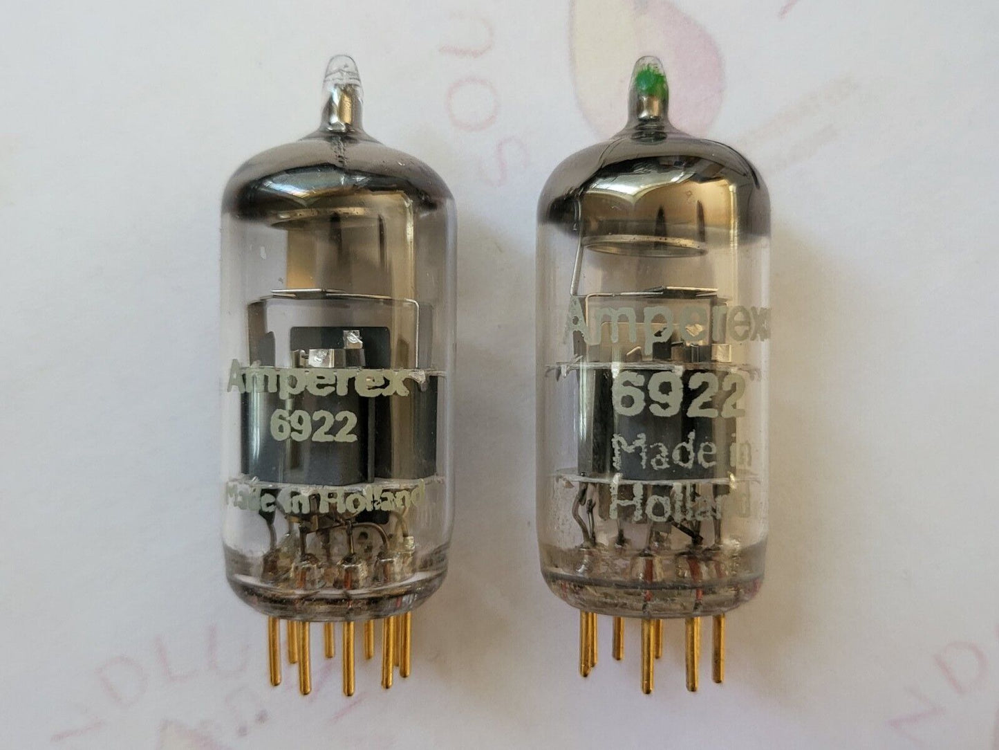 2x Amperex Holland 6922 = E88CC w/ One Select Tube - Heerlen 1964/65 - NOS