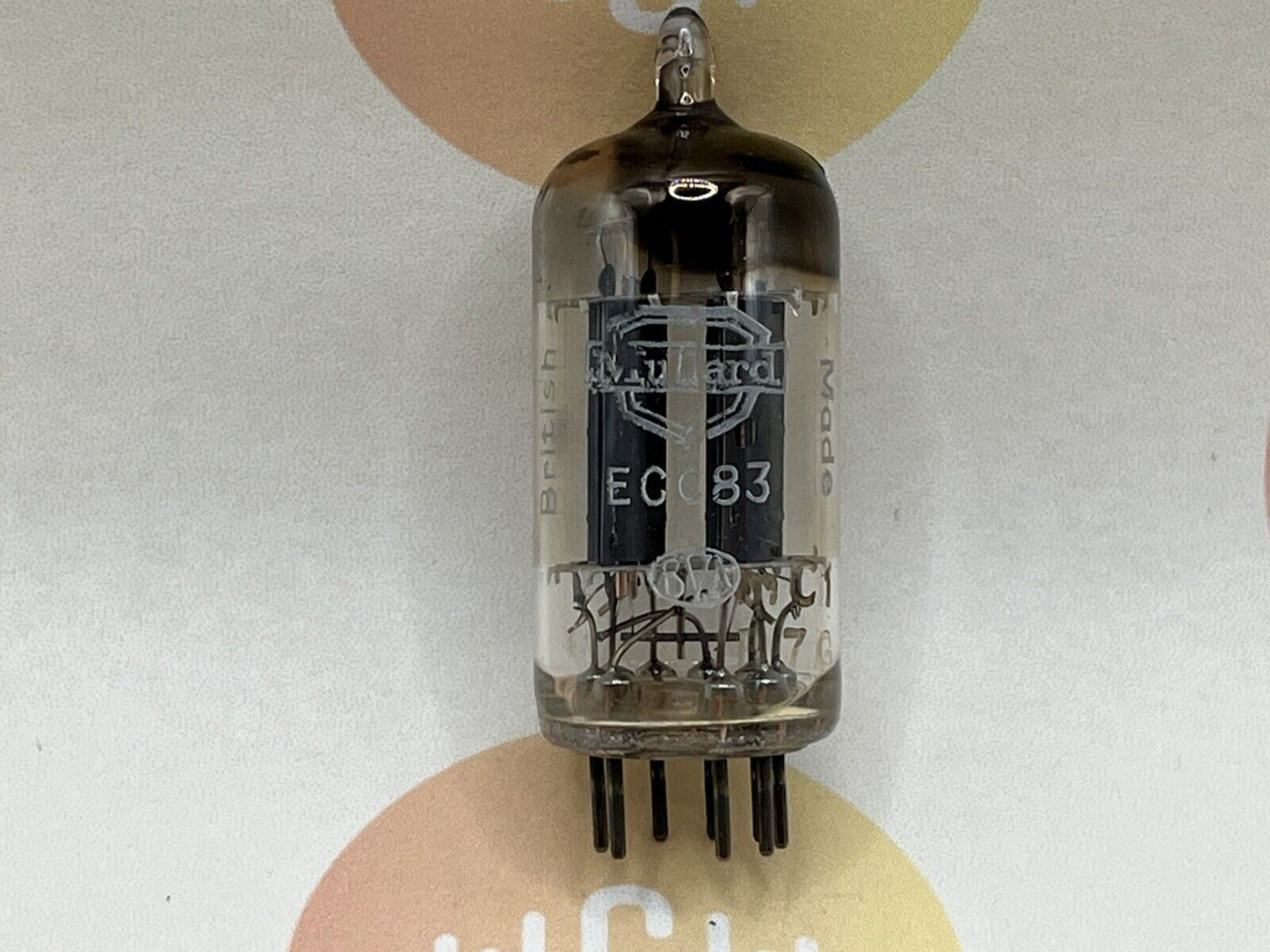 Mullard ECC83 Long Plates Square Getter mC1