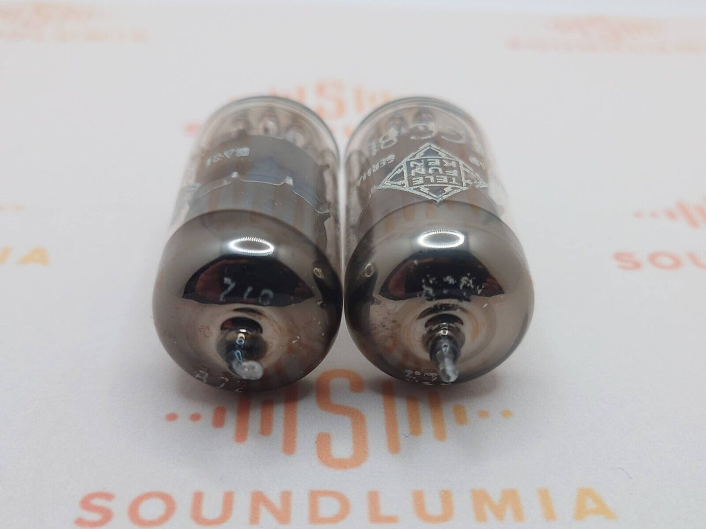 Telefunken ECC81 12AT7 ◇ Bottom - Matched Pair - Berlin '55