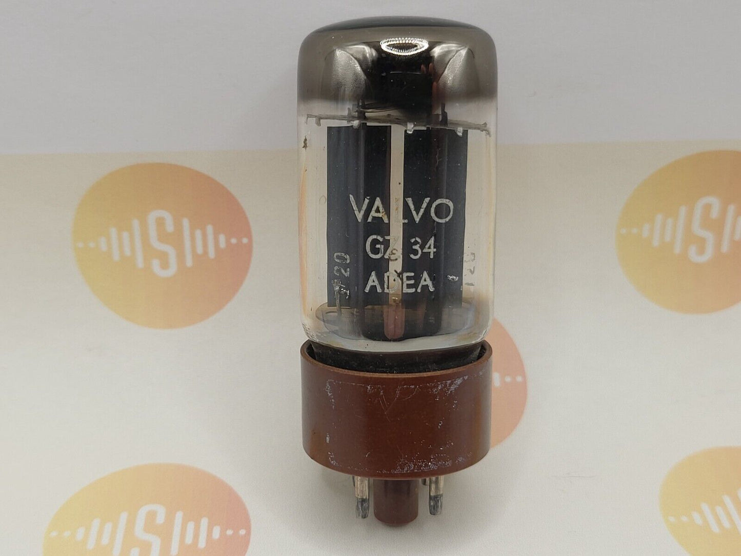 1x Valvo GZ34 5AR4 Rectifier Tube - Sittard, NL 1959 F33 - NOS