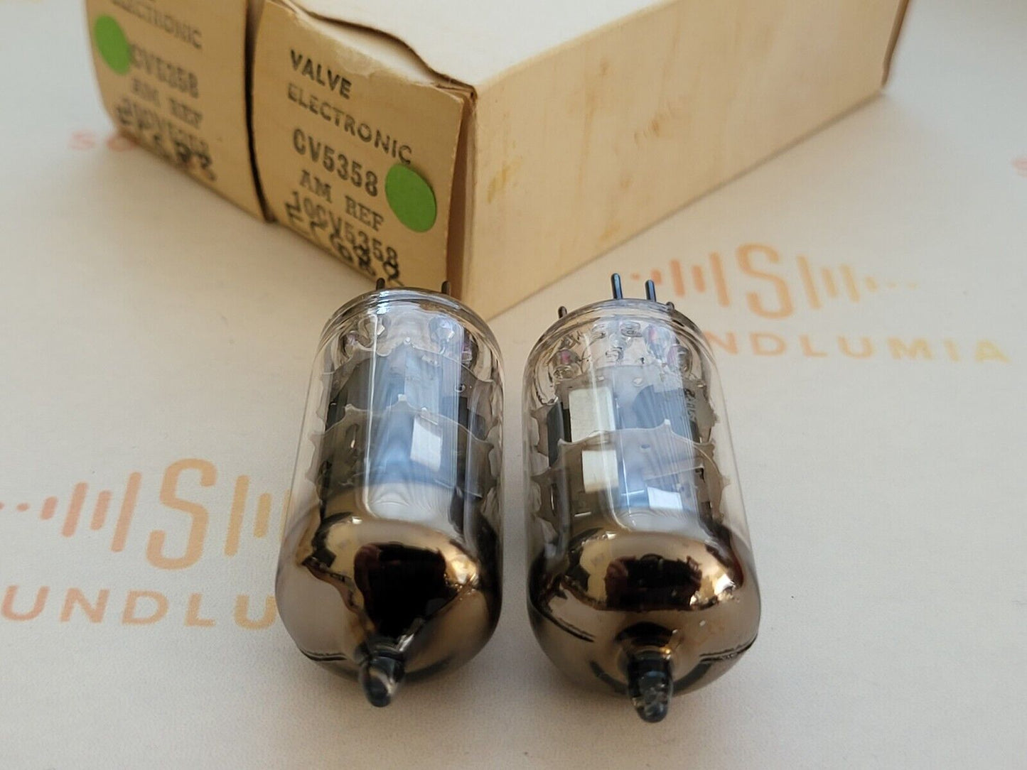 2x Mullard CV5358 Mil Spec ECC88 6DJ8 Orig. Boxen - Blackburn 1964/65 - Stark
