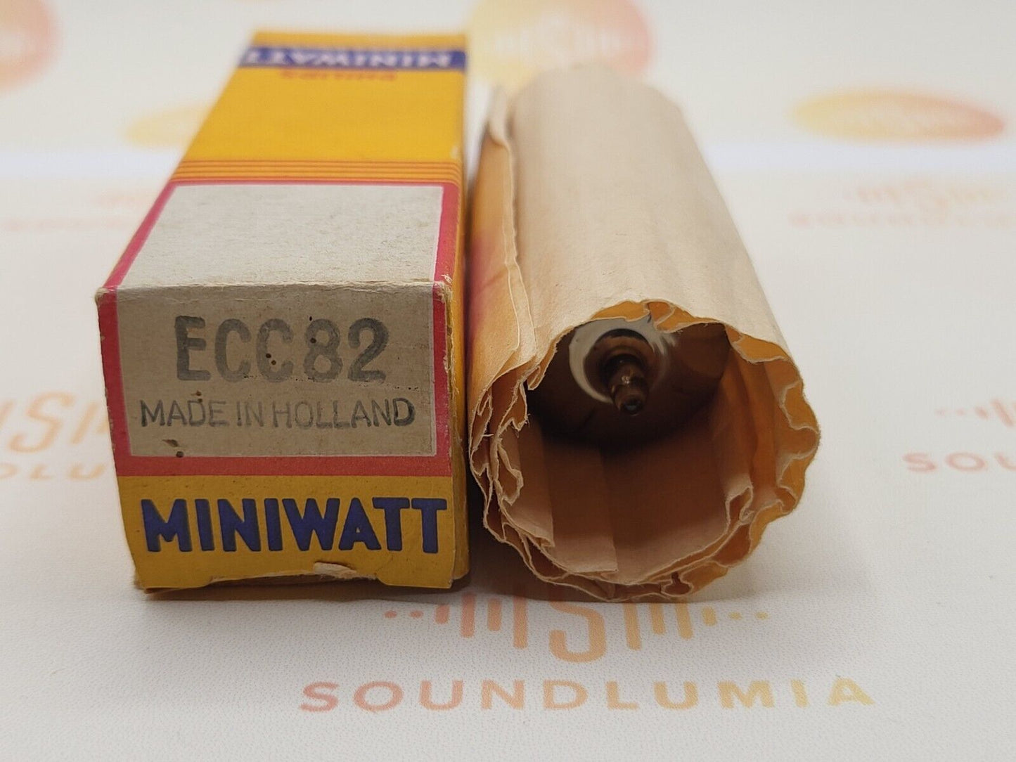 1x Philips ECC82 12AU7 Kurzplatten D-Getter Orig. Box - Heerlen, NL 1959 - NOS