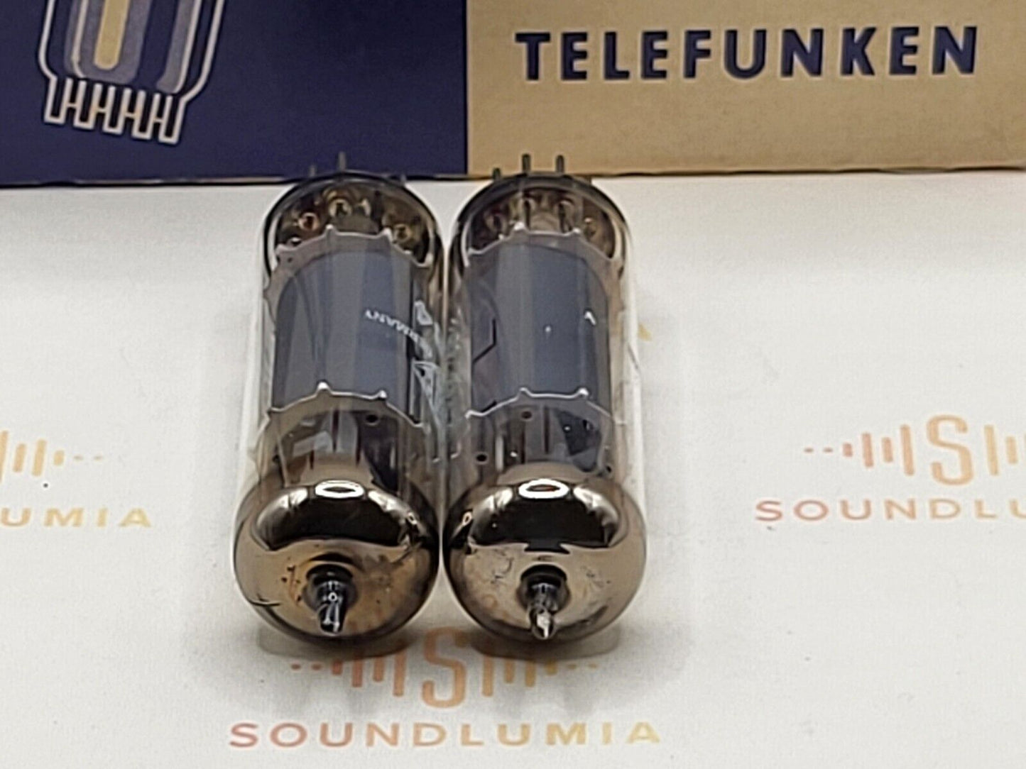 Telefunken EL84 6BQ5 Matched Pair - ◇ Bottom - Ulm 1961 - Near NOS