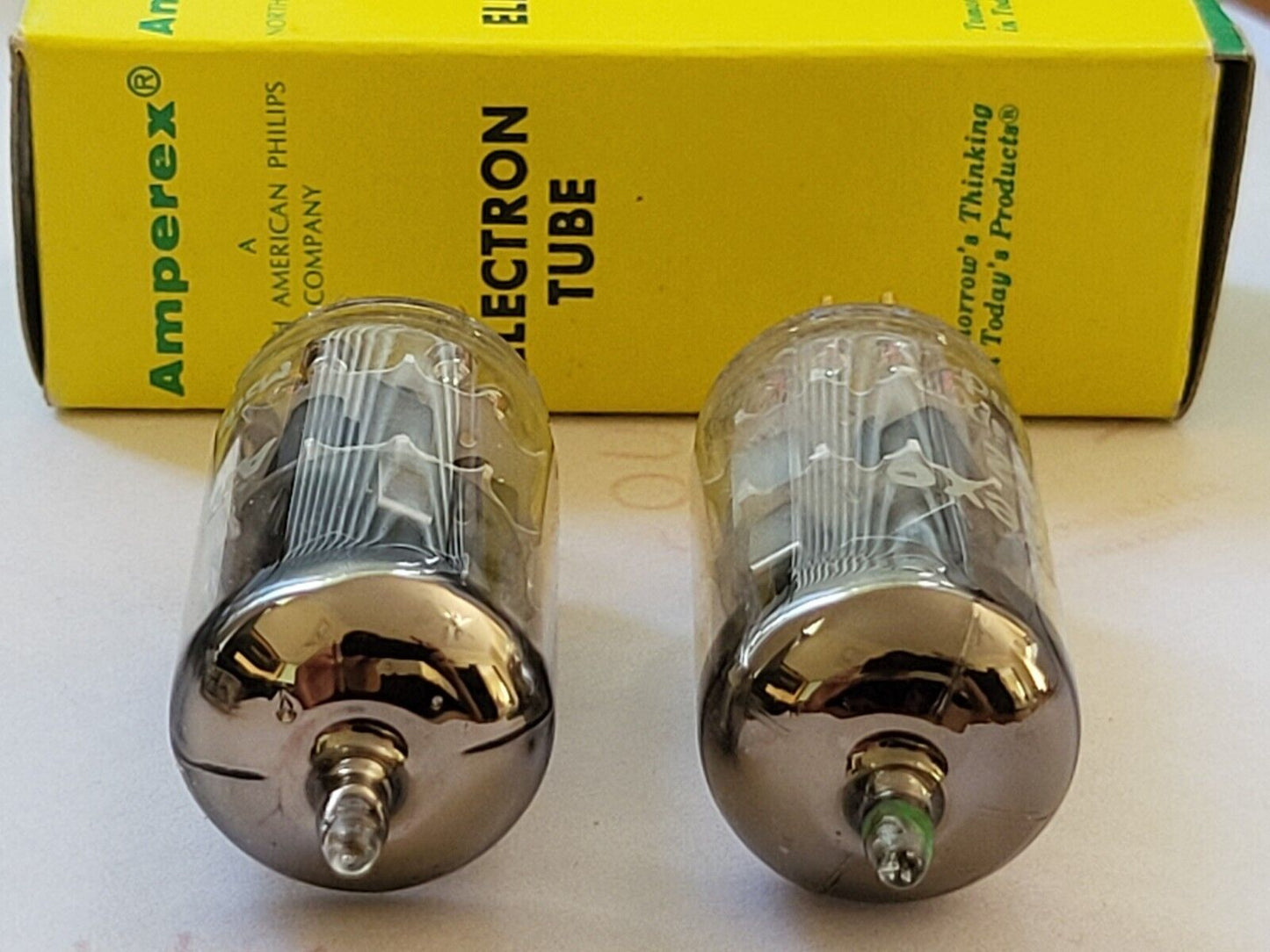 2x Amperex Holland 6922 = E88CC w/ One Select Tube - Heerlen 1964/65 - NOS