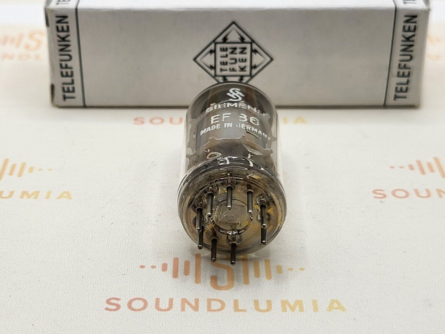 1x Telefunken EF86 6267 Silver Shields ◇ Bottom - Siemens Label - 1960s - NOS