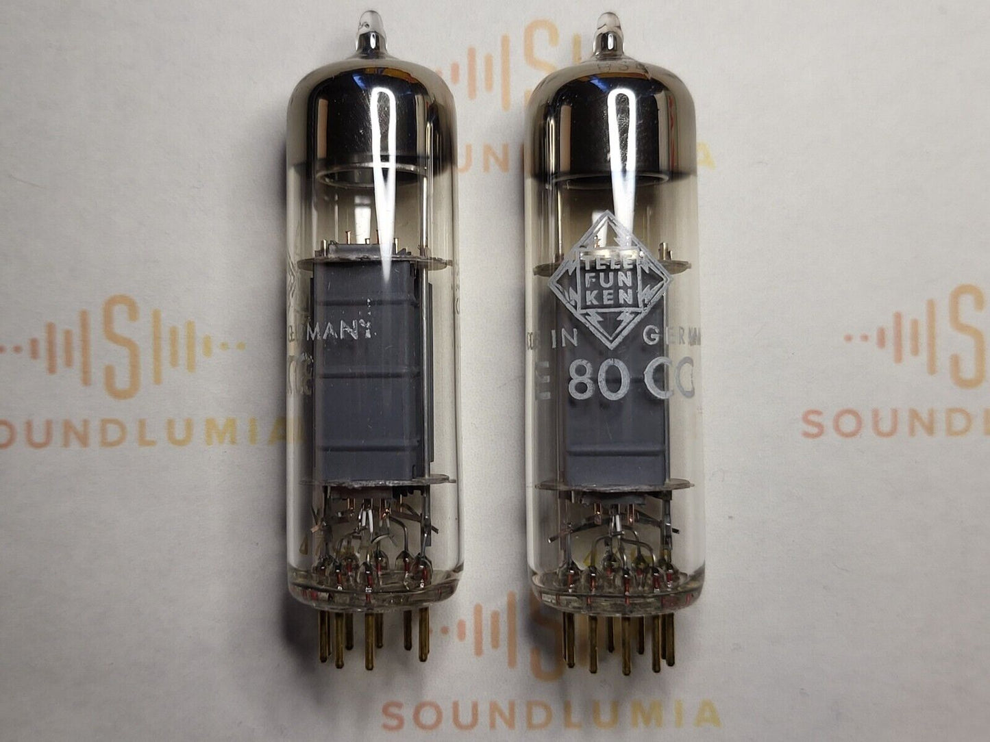 Telefunken E80CC 6085 (ECC82 equiv.) Matched Pair Orig. Boxes- Holland '67 - NOS