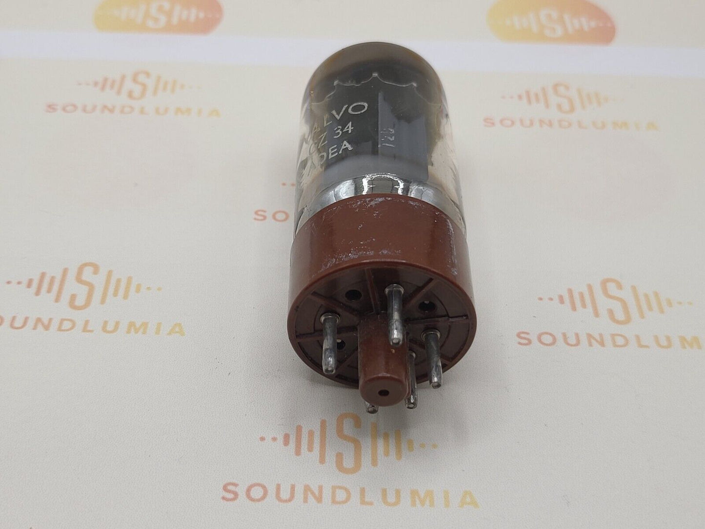 1x Valvo GZ34 5AR4 Rectifier Tube - Sittard, NL 1959 F33 - NOS