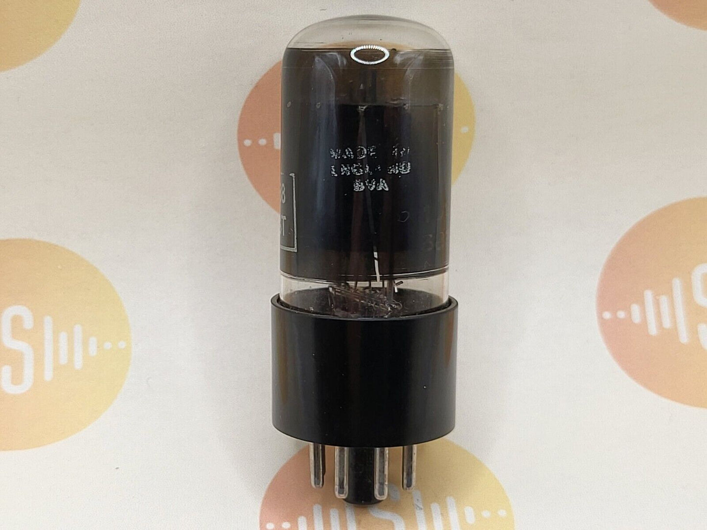 Brimar CV1988 = 6SN7GT Schwarzglas Lower Declined Getter - Britischer BVA '59 - NOS