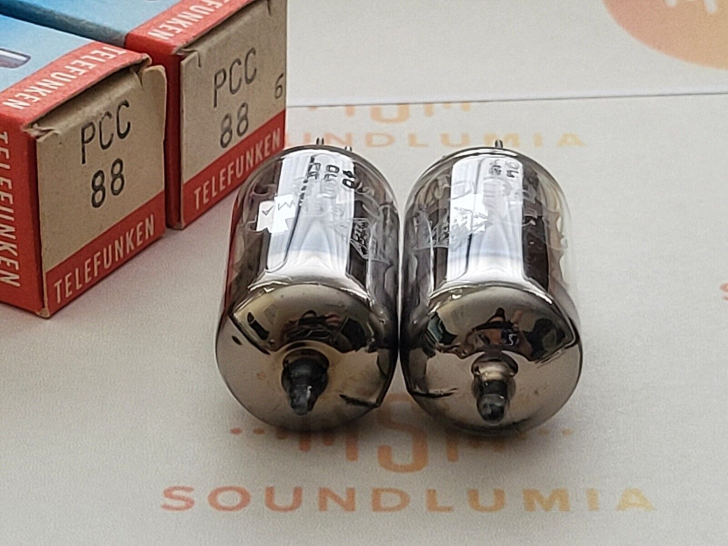 Siemens PCC88 7DJ8 Matched Pair - Telefunken Label - Munich '70 DJ8 - NOS+