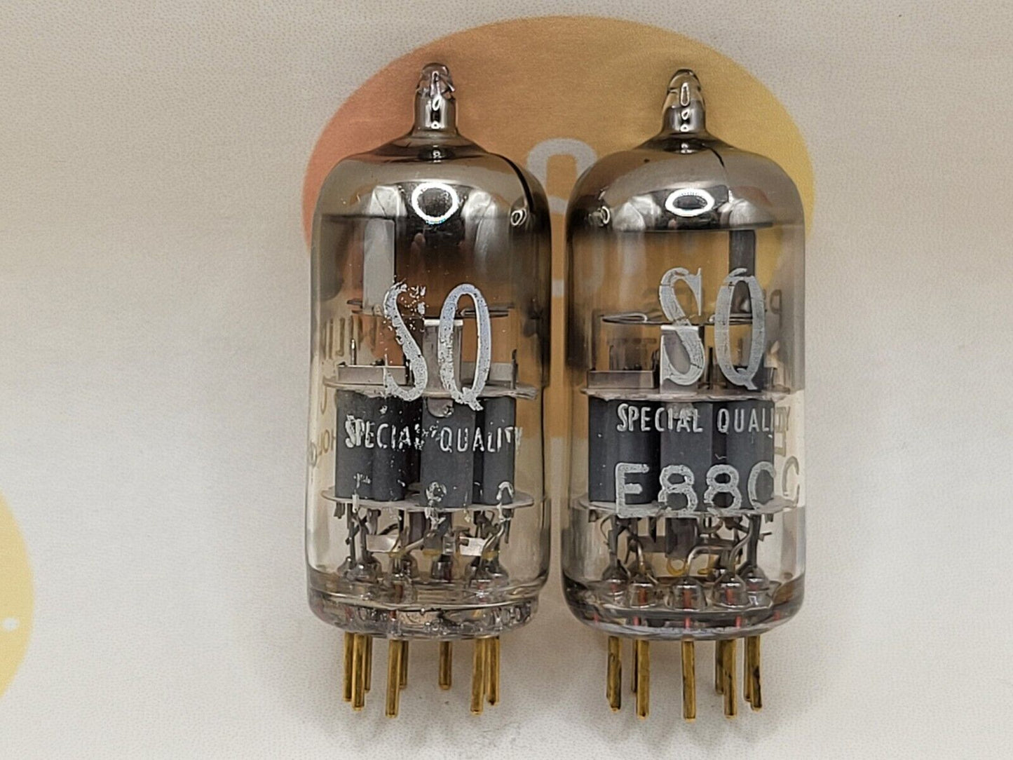 Philips Miniwatt SQ E88CC 6922 passendes Paar - Heerlen, NL 1965/66 - Stark