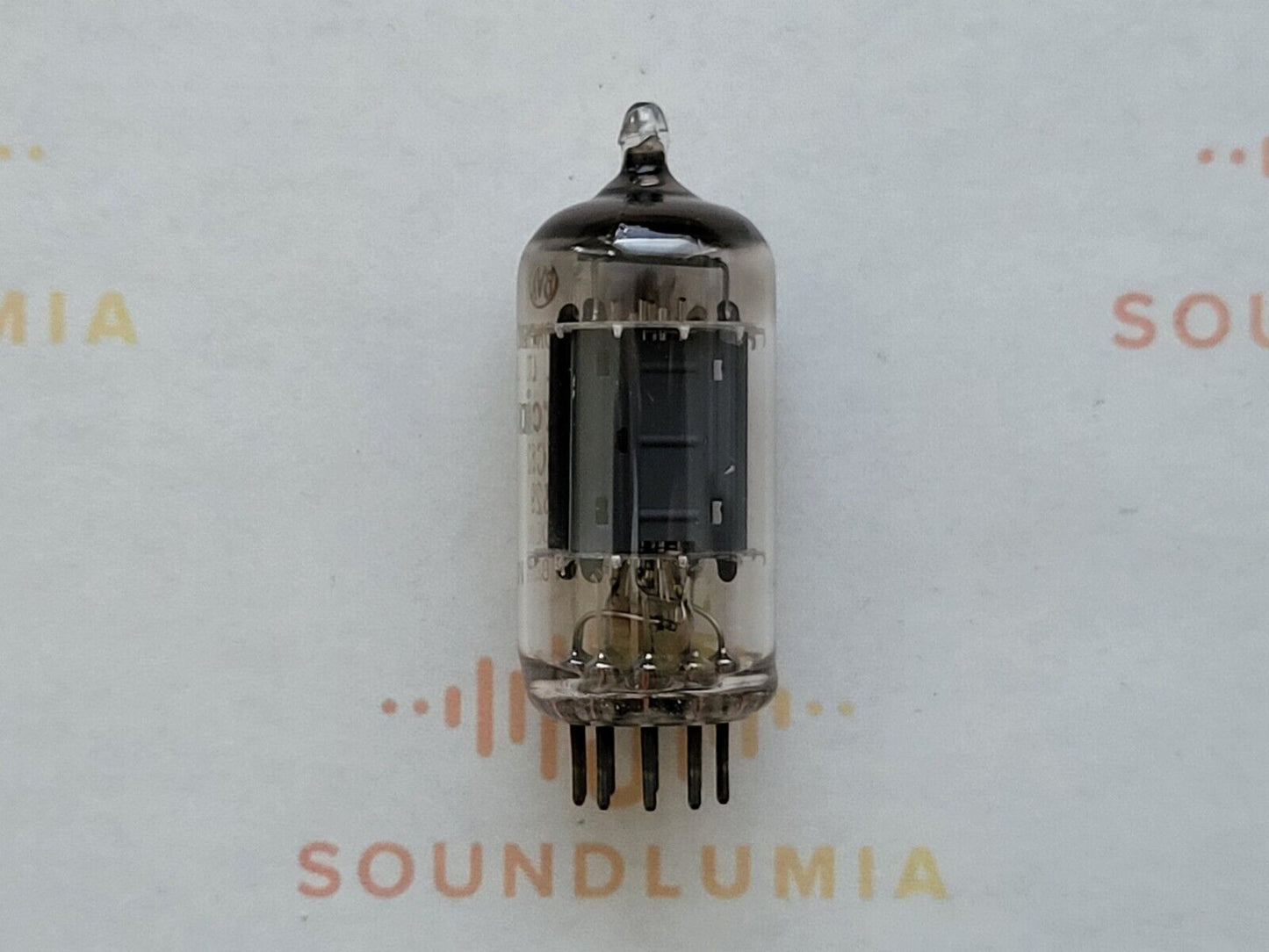 1x Mullard B329 (ECC82+) Lange Platten - Marconiphone Label BVA - Blackburn '58 K61