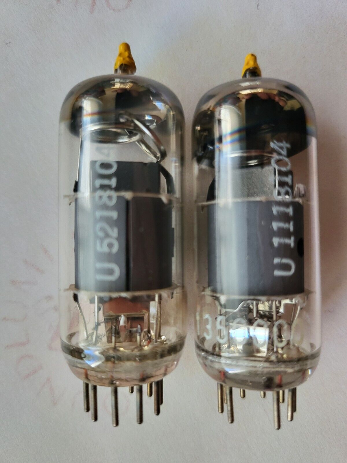 Telefunken EF804S Yellow Tip Matched Pair - ◇ Unten - Ulm 1968 - Stark