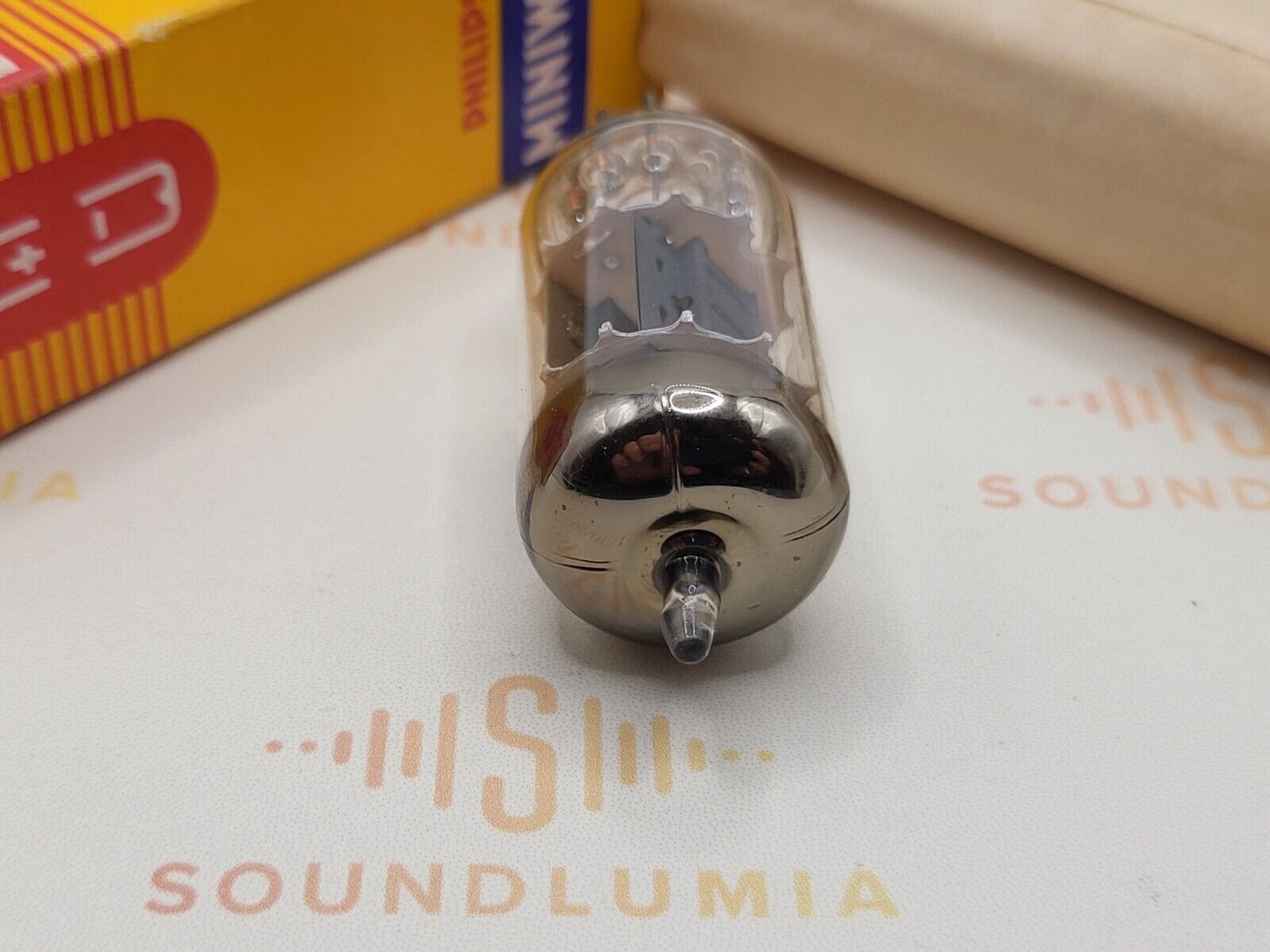 1x Philips ECC82 12AU7 Kurzplatten D-Getter Orig. Box - Heerlen, NL 1959 - NOS