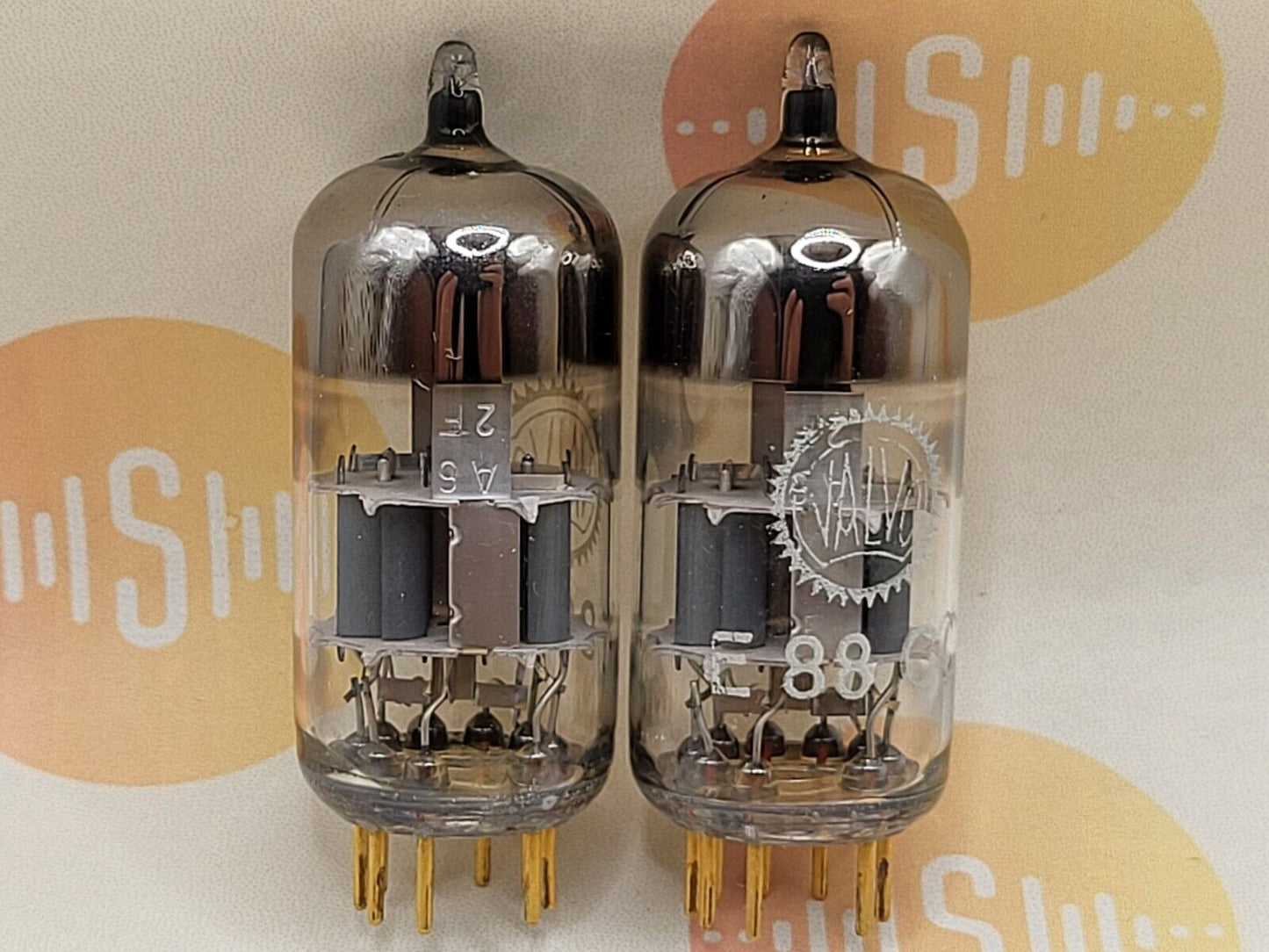 Siemens E88CC A-Frame Silber Schilder passendes Paar Valvo Label München A6 2F - NOS