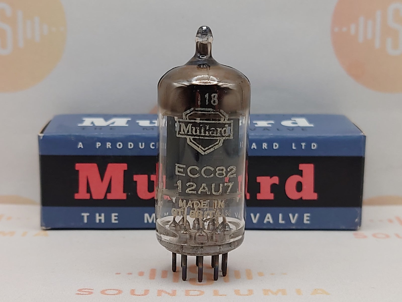 Mullard ECC82 / 12AU7 Vacuum Tube | Square Getter | Soundlumia