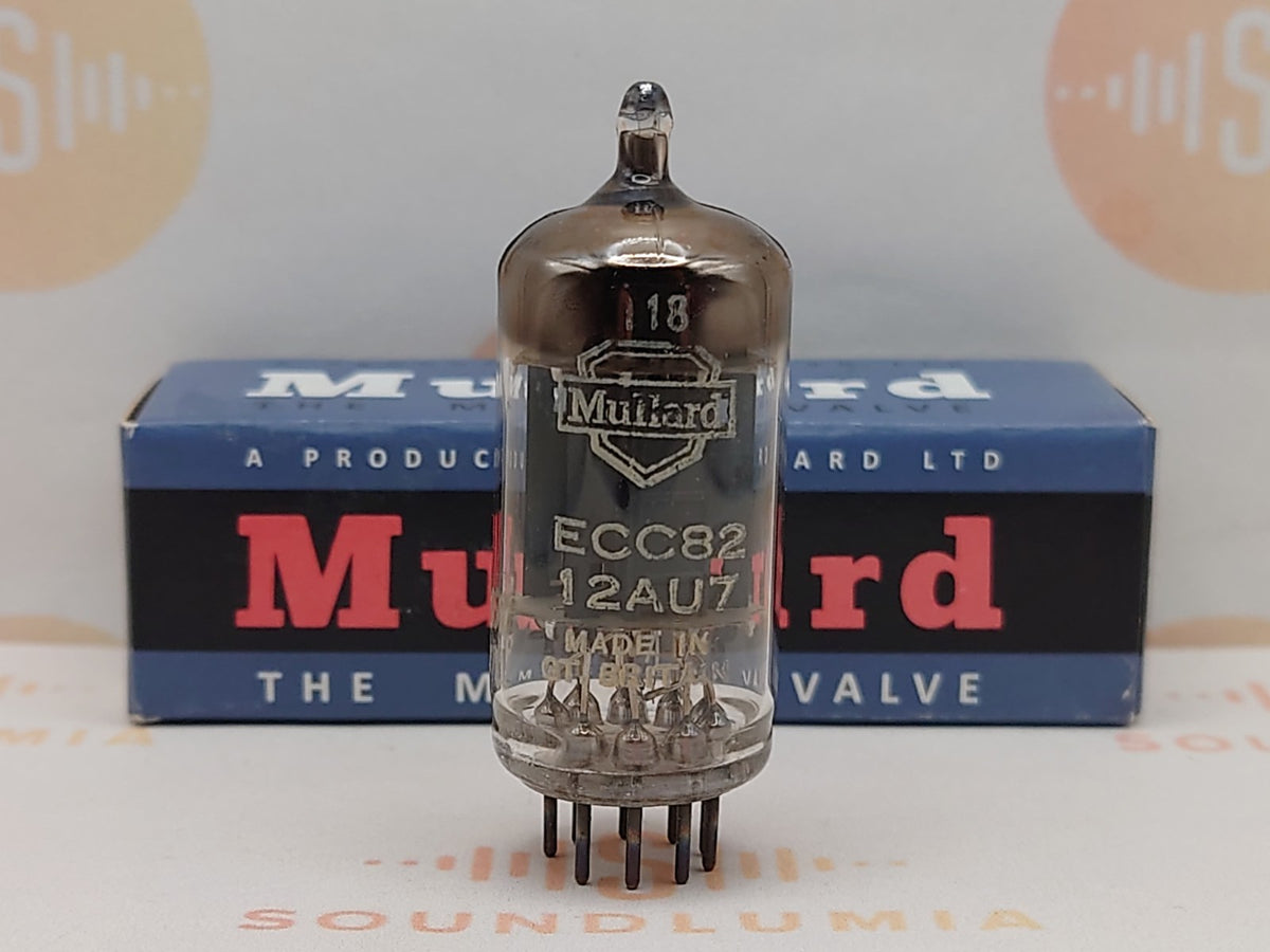 1x Mullard ECC82 12AU7 Longues plaques Getter carré - Blackburn '57 K61 - Presque NOS