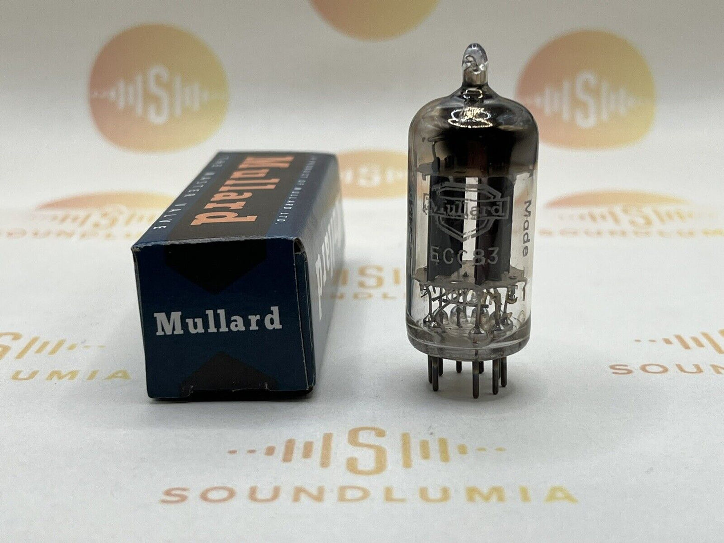 Mullard ECC83 Long Plates Square Getter mC1