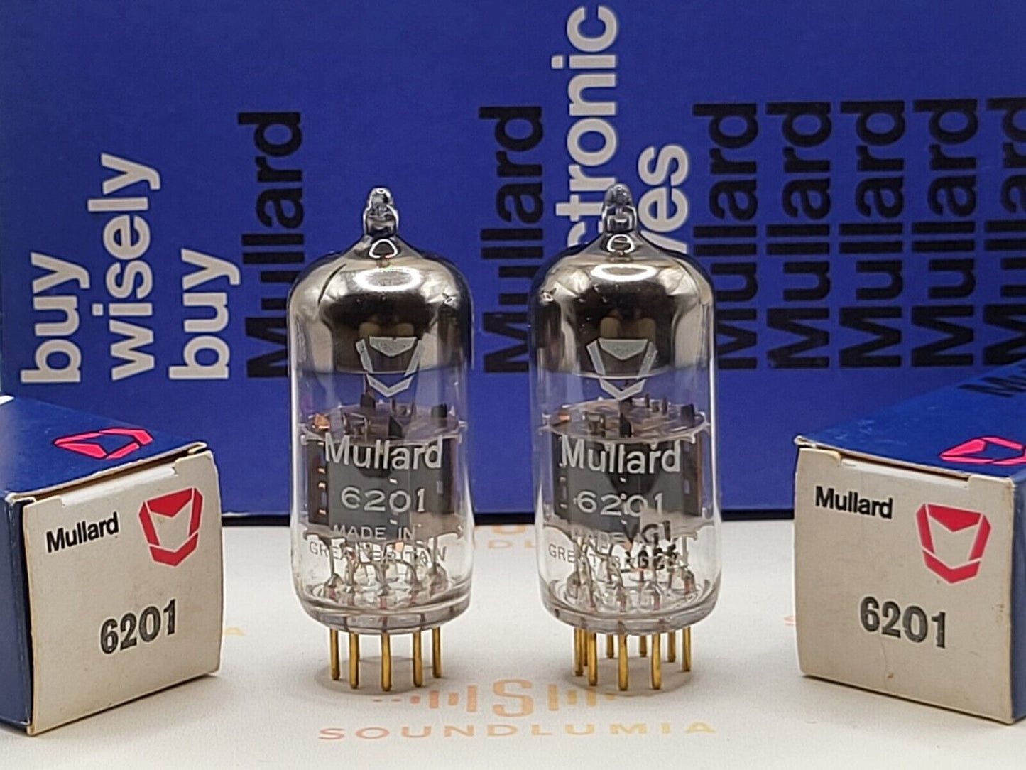 Mullard 6201 E81CC Gold Pin - Mitcham