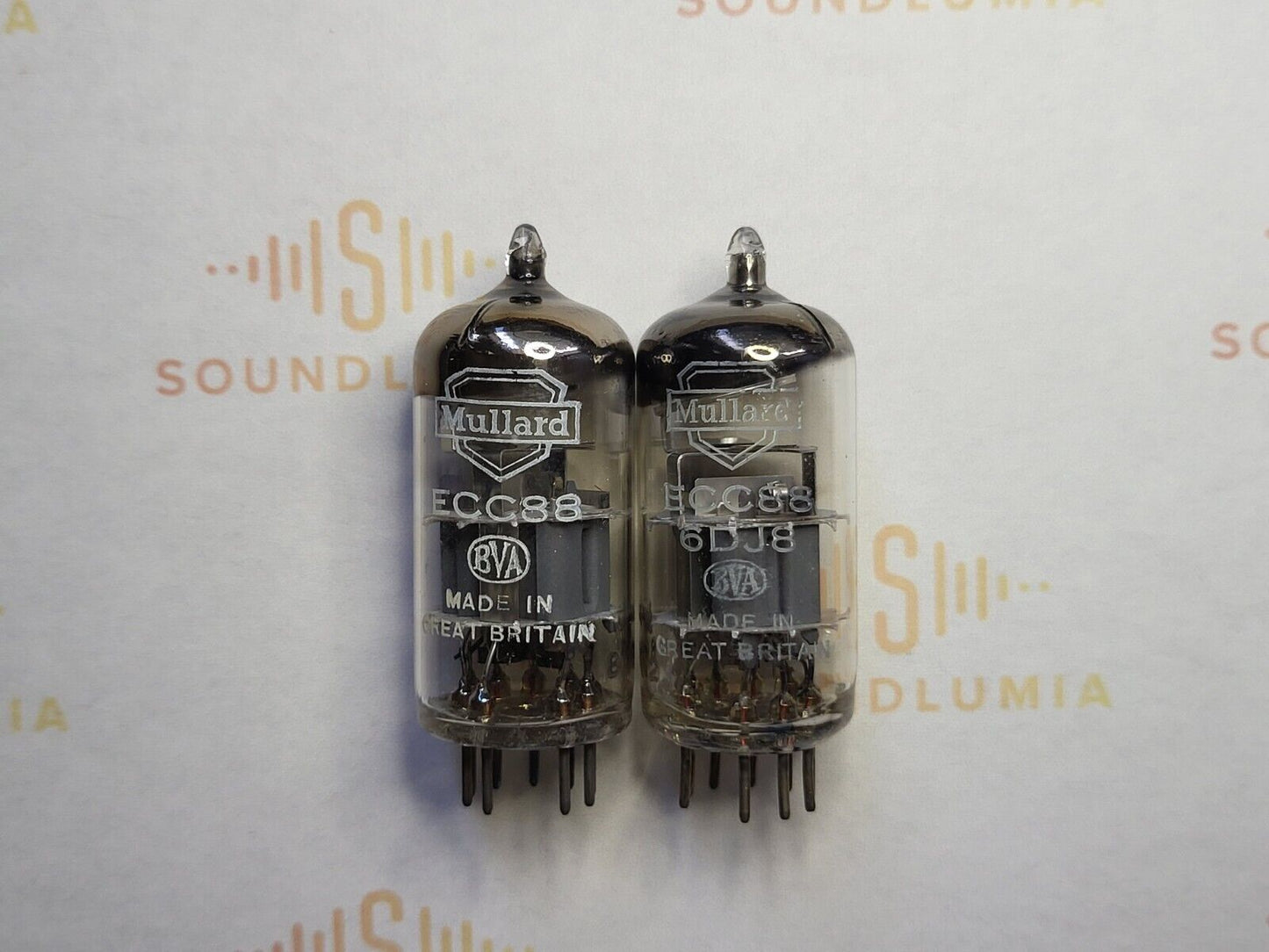2x Mullard ECC88 6DJ8 - BVA - British Made - Blackburn 1967/1968 GA2 - Strong
