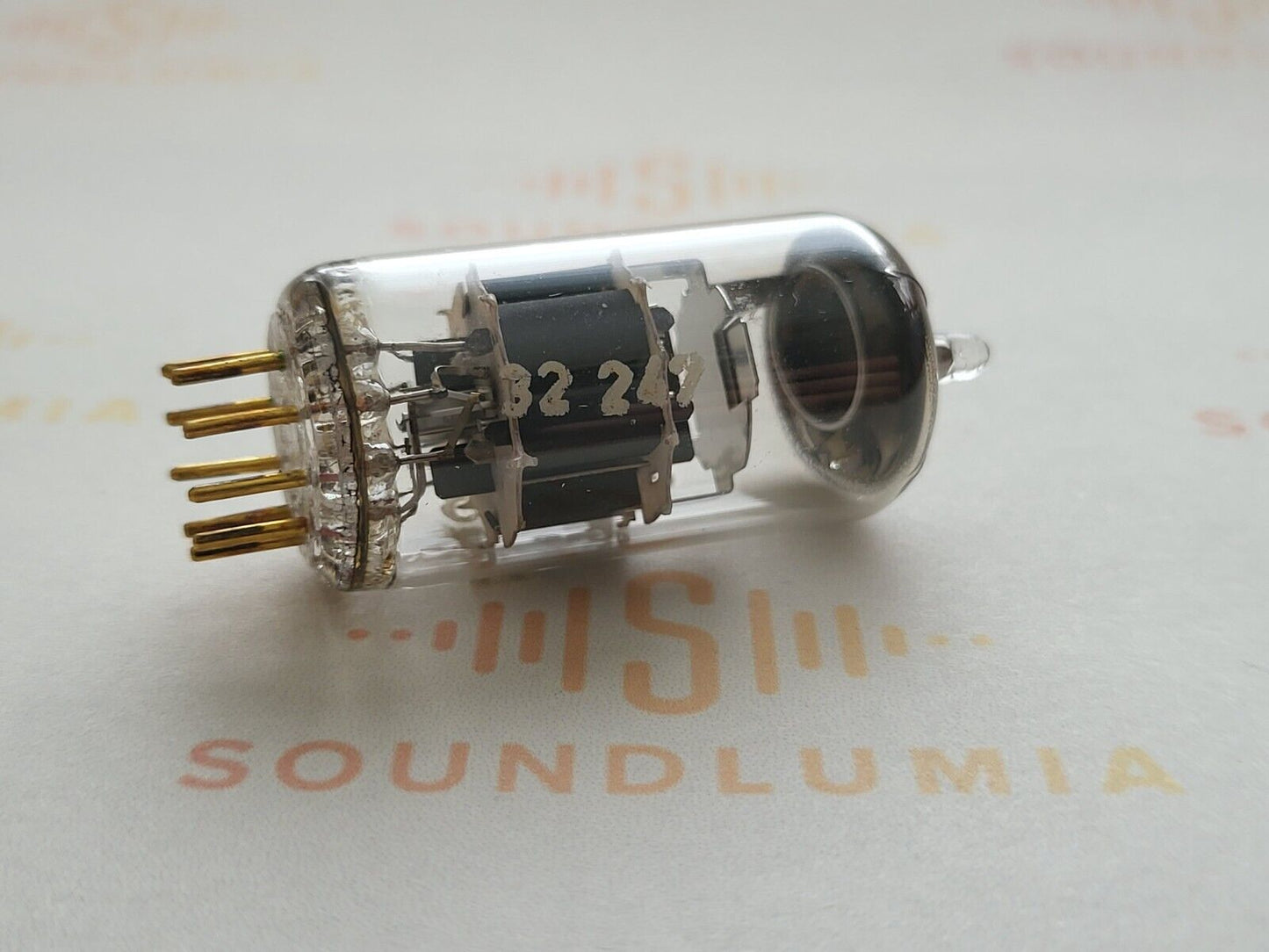 1x Siemens E88CC 6922 Gray Shields Pre-acid etching (Chalk code) - Munich '50s