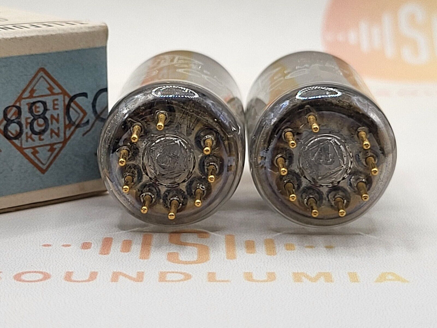 Telefunken E88CC 6922 Original Box ◇ Matched Pair - Ulm '62 - Same code - NIB