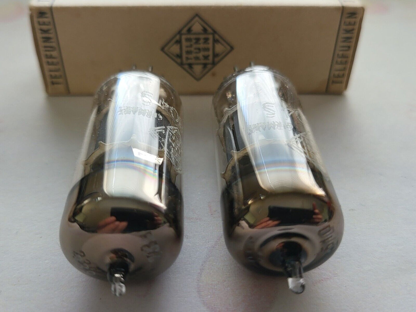 Telefunken EF804S Matched Pair in OVP - ◇ Unten - Ulm 1968/1969 -Stark