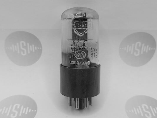 Mullard ECC33 vacuum tube with Brown Base, image 2