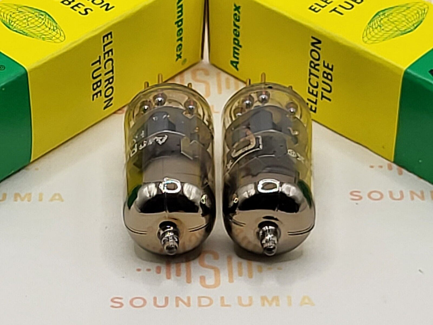 Amperex PQ 6922 = E88CC D-Getter Matched Pair - New York, USA '60 - Fast NOS