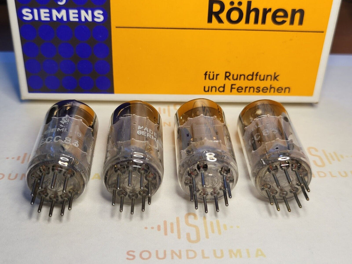 Siemens ECC83 12AX7 vacuum tube with O-Getter and Short Plates, image 5