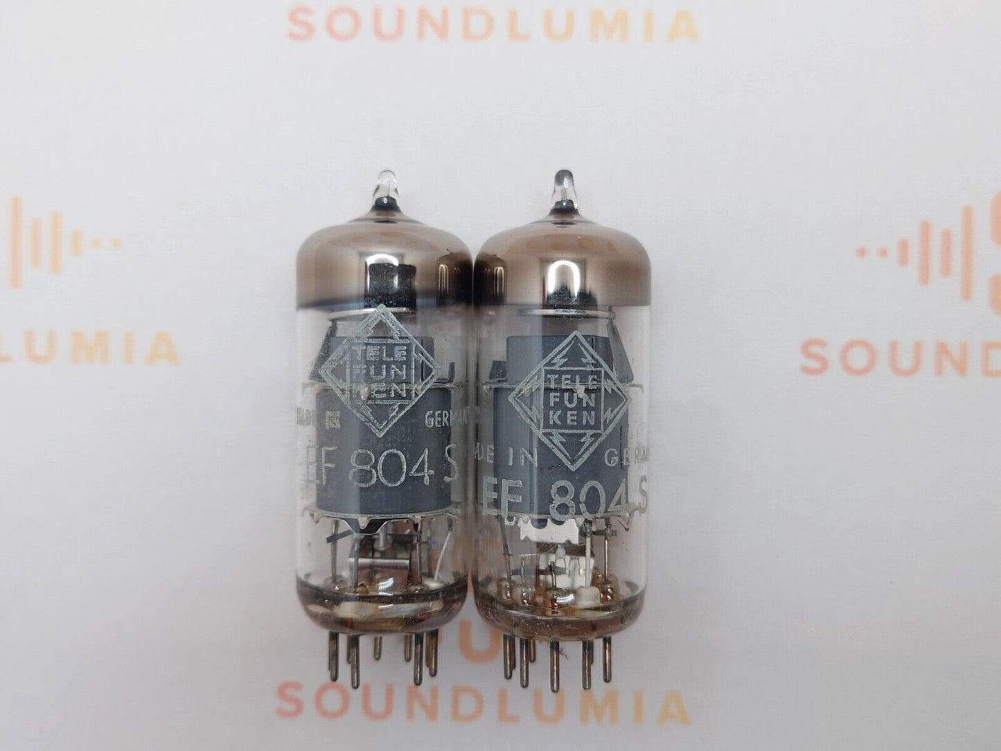 Telefunken EF804S Matched Pair ◇ Unten - Ulm 1963 - Gleicher Code