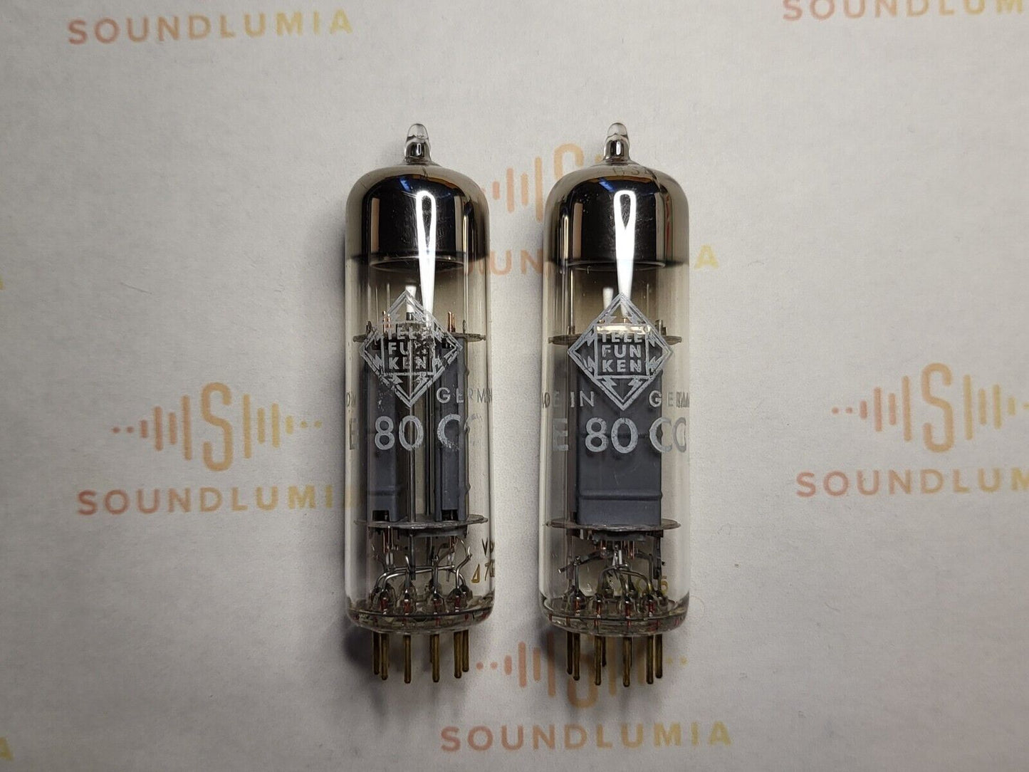 Telefunken E80CC 6085 (ECC82 equiv.) Matched Pair Orig. Boxes- Holland '67 - NOS