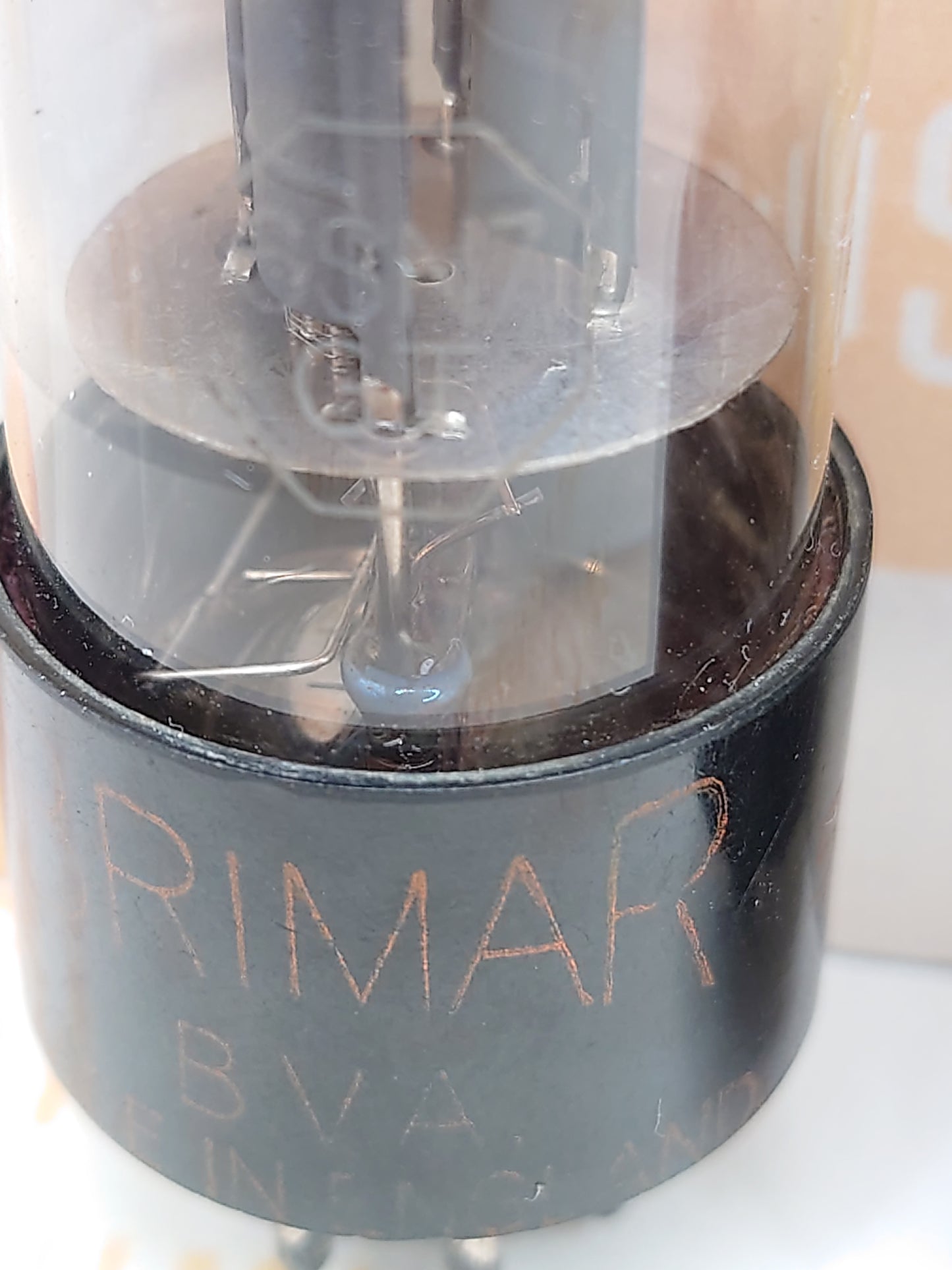 2x Brimar 6SN7GT VT-231 Lower Rectangle Getter - British BVA '50s