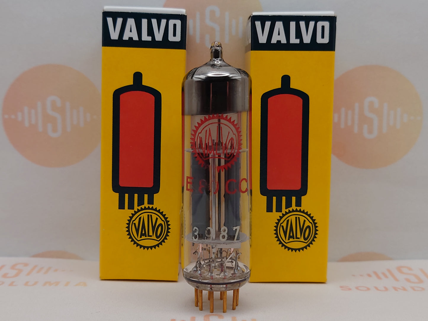 Valvo E80CC 6085 O-Getter Étiquette rouge