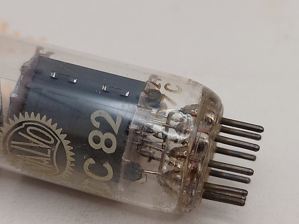 Valvo ECC82 12AU7 vacuum tube with O-Getter and Long Plates, image 51