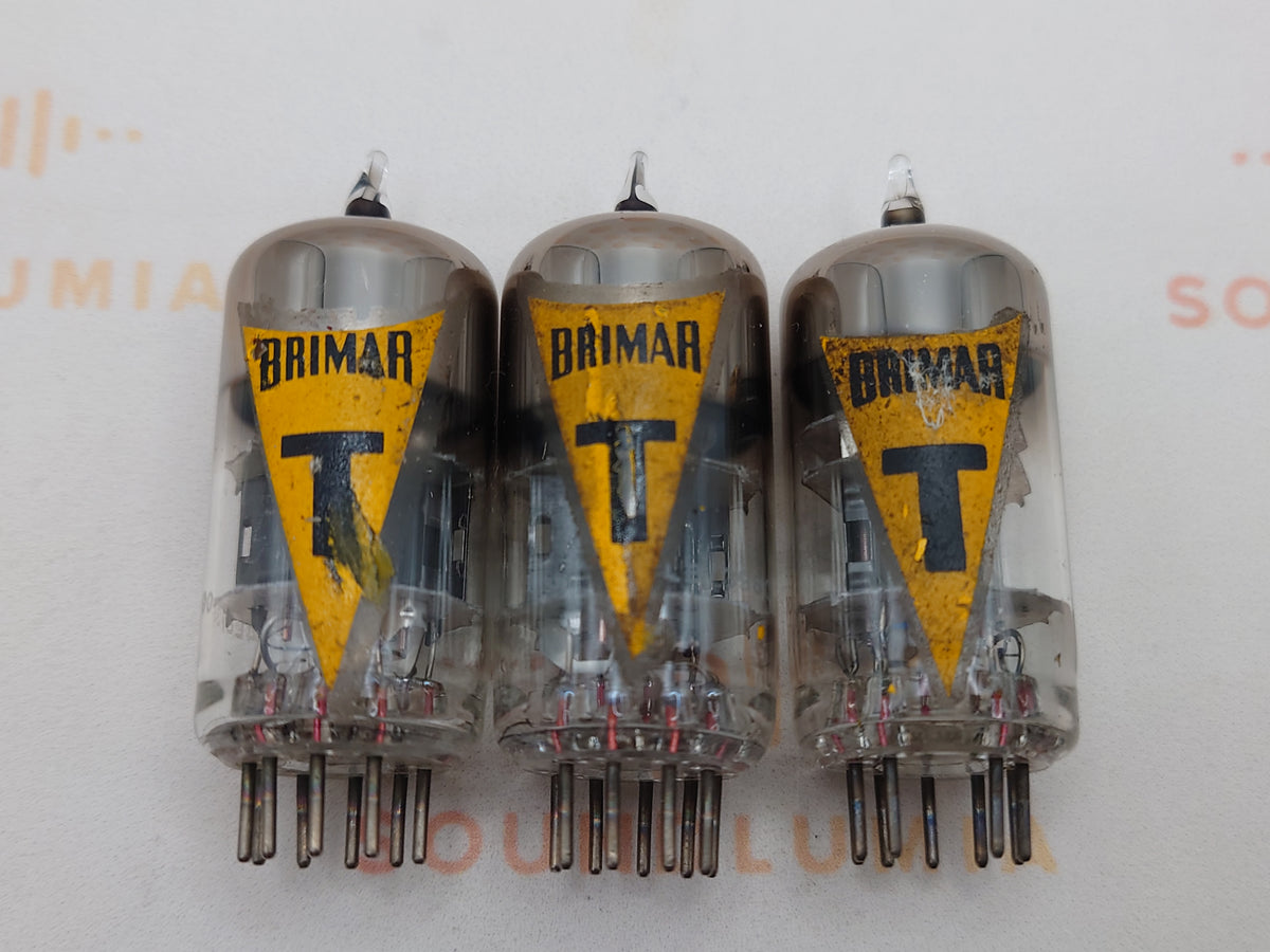 Brimar 6060 ECC81 Yellow T Flag O-getter BVA
