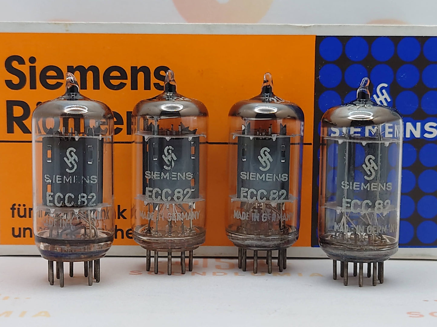 Telefunken ECC82 Ribbed Plates ◇ (Siemens Hall 6 Edition)