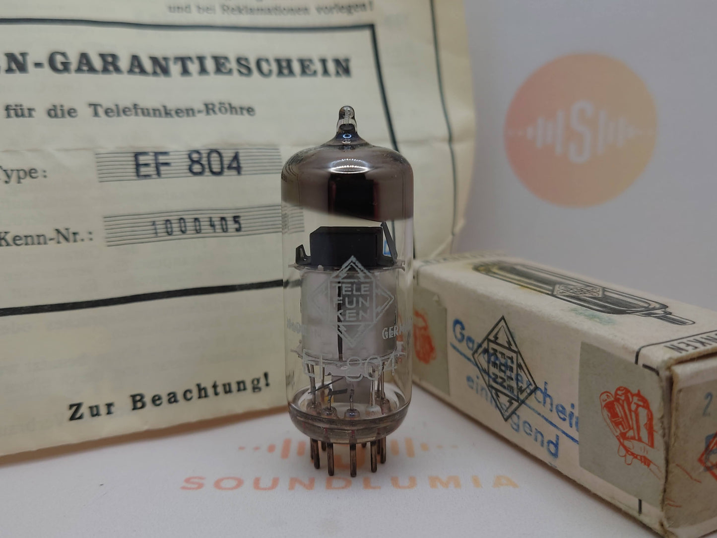 Telefunken EF804 Silver Plates O-getter Diamond Bottom - Ulm