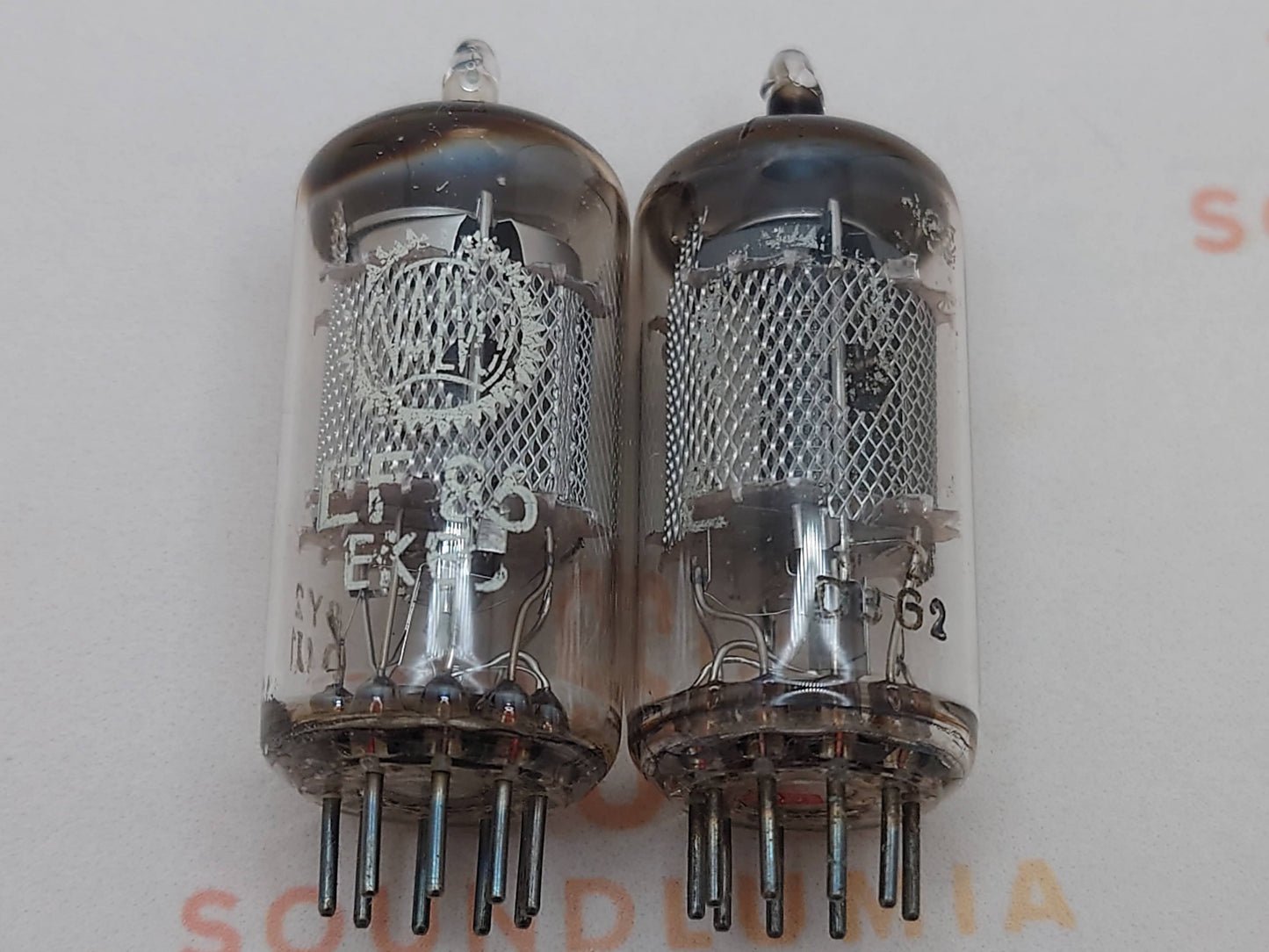 Valvo EF86 6267 Mesh Plates O-getter Matched Pair - Hamburg '63/'64 - NOS+
