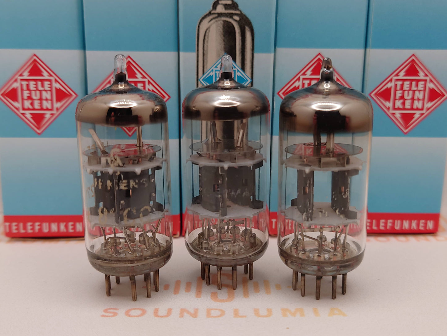 Telefunken ECC801S E81CC 6201 Triple-Mica ◇ Bottom - Ulm